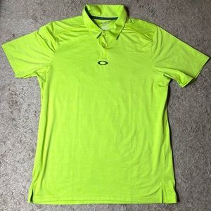Oakley Hydrolix Golf Mens Lime Green Polo Shirt